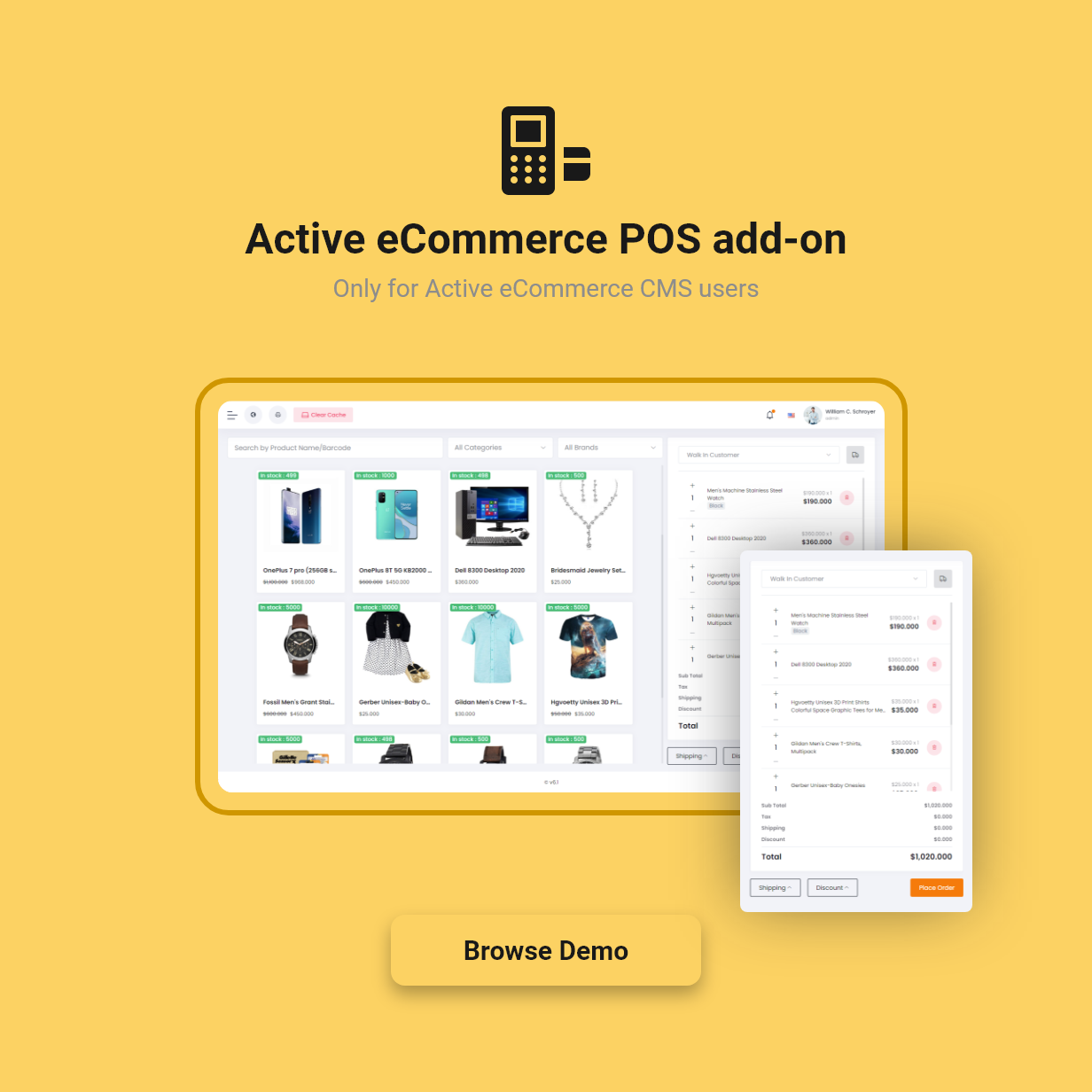 Active eCommerce POS Manager Add-on