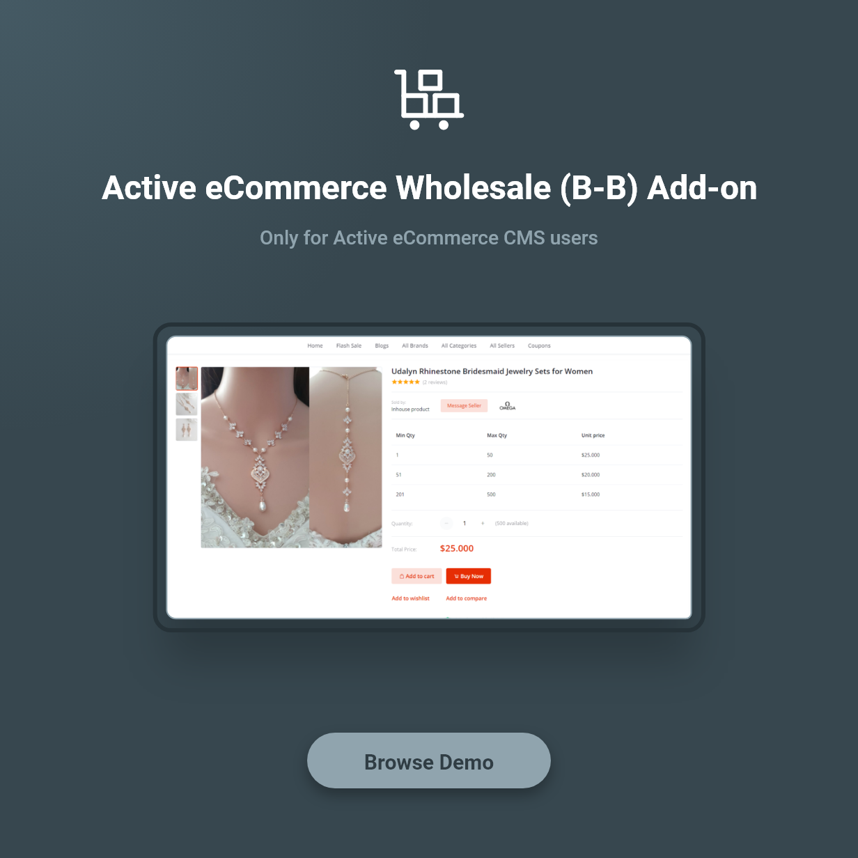 Active eCommerce Wholesale (B-B) Add-on