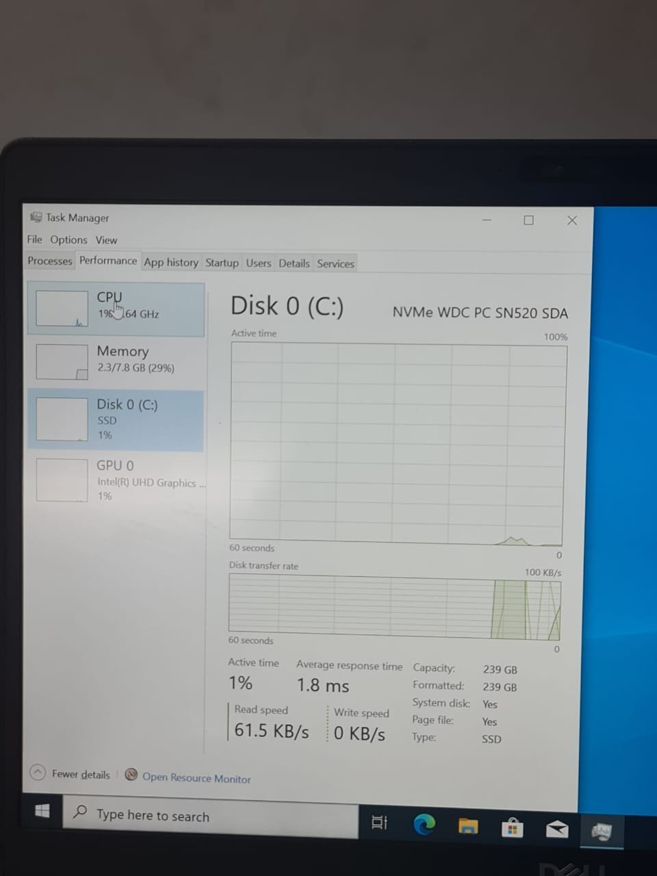 Dell Latitude 5400 Intel Core I5-8365U 8GB Ram 256GB SSD Intel UHD Graphics 620 14″ Inch FHD (للتجار)