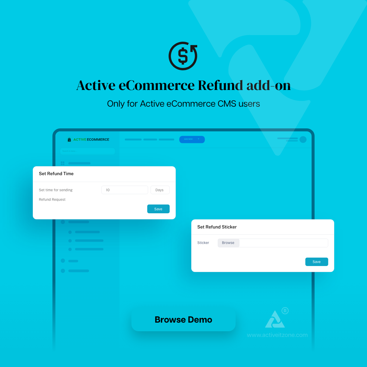 Active eCommerce Refund add-on