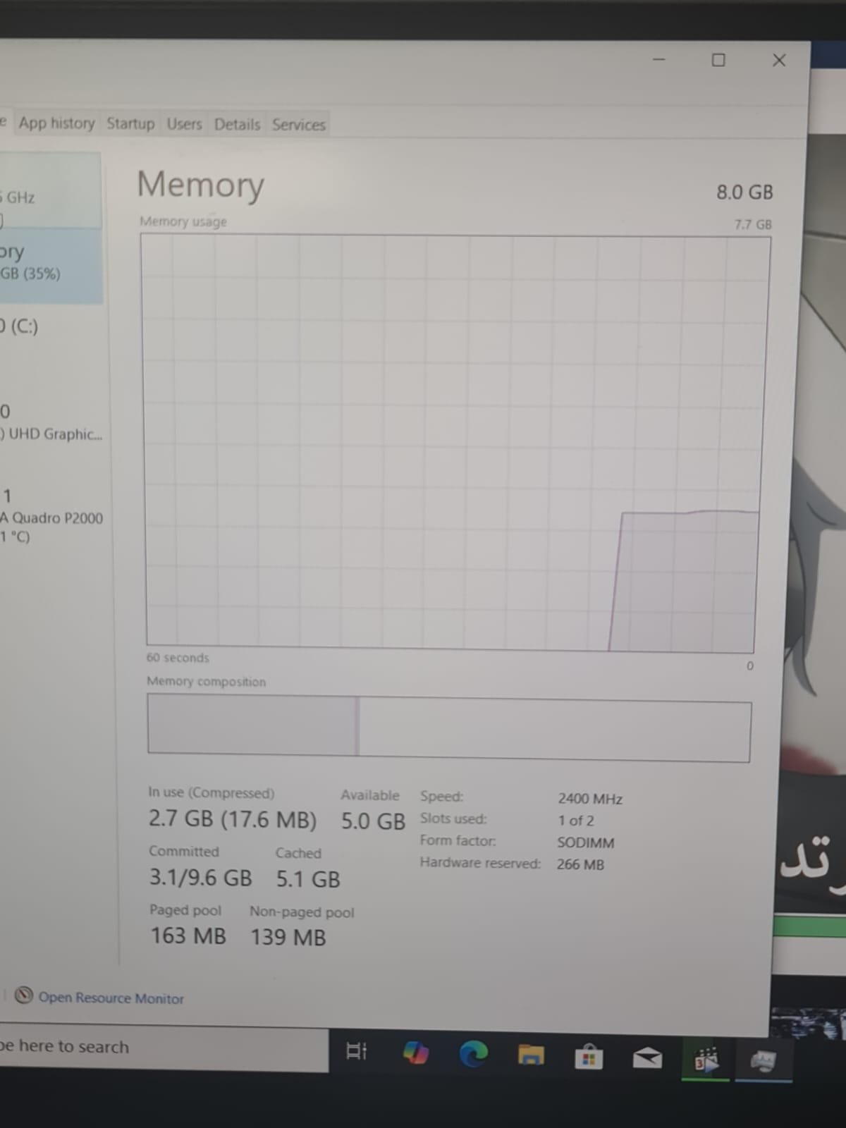 Dell Precision 5530 Core i7-8850H – 16G Ram – 512G SSD NVIDIA Quadro P2000