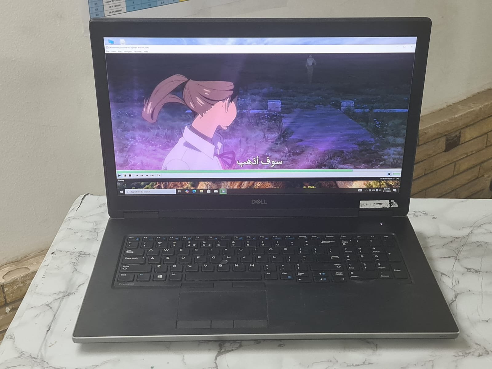 Dell precision 7730 i7 8th  ,16,512, vga 6gb